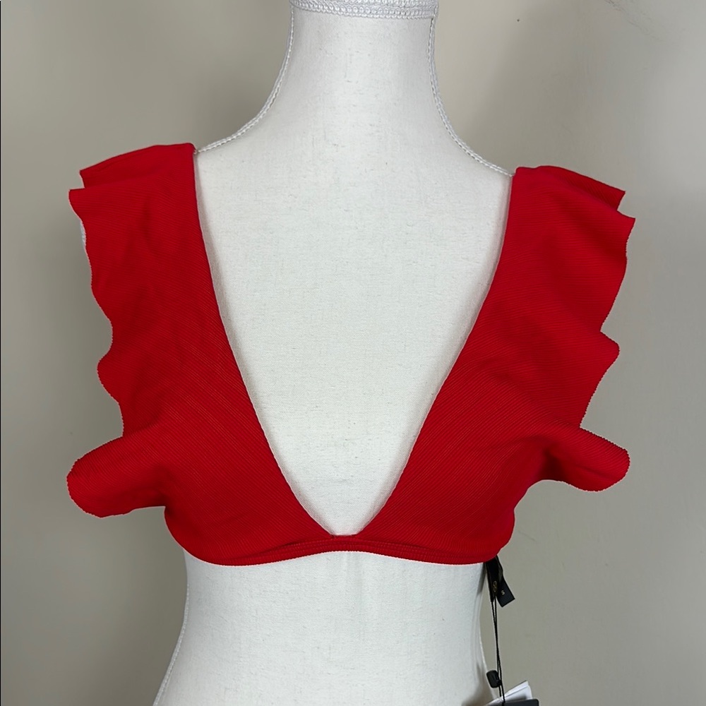 VIX Paula Hermanny Milano Liz Bikini Top in Red‎ Size Small